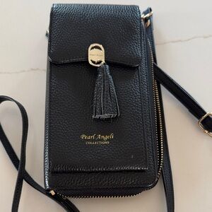 Black Crossbody Bag. Pearl Angeli